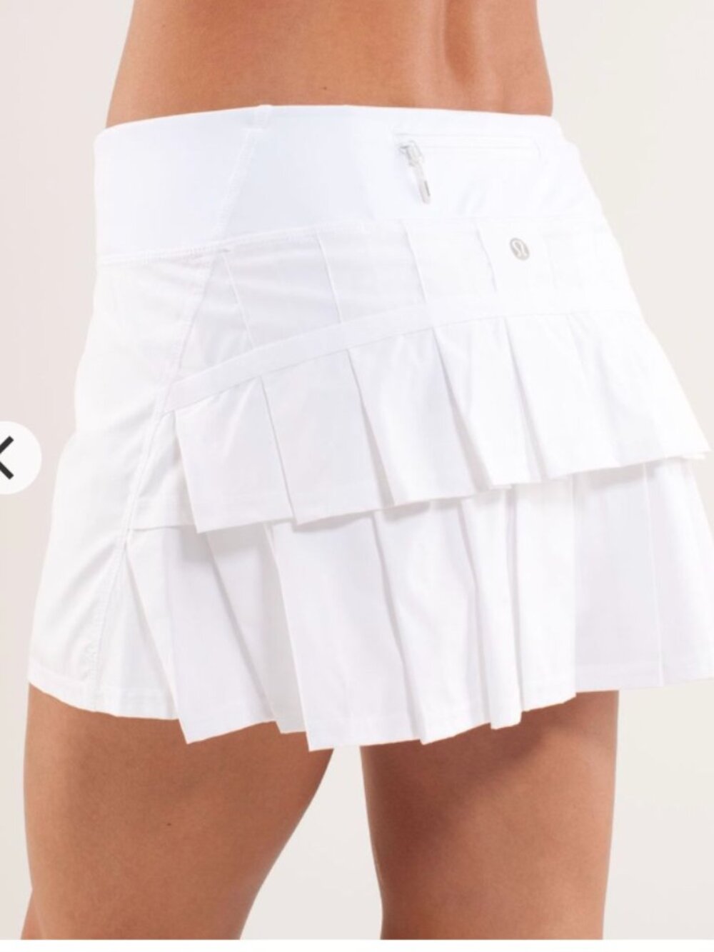 Lululemon Run: Pace Setter Skirt White Size 4 Pickleball-Tennis